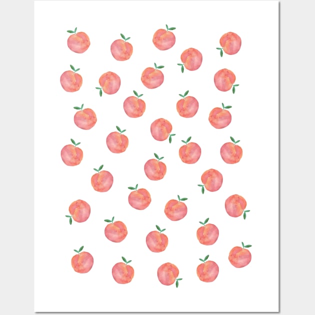 Peachy pink pattern Wall Art by THESOLOBOYY